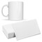 Precut Butcher Paper Sheets - Fits 15 oz Sublimation Mugs Perfectly (10 in x 4.5 in), White, Uncoated